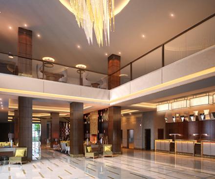 Hotel Lobby and Reception Area
